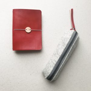 by gitte notebook cover RED