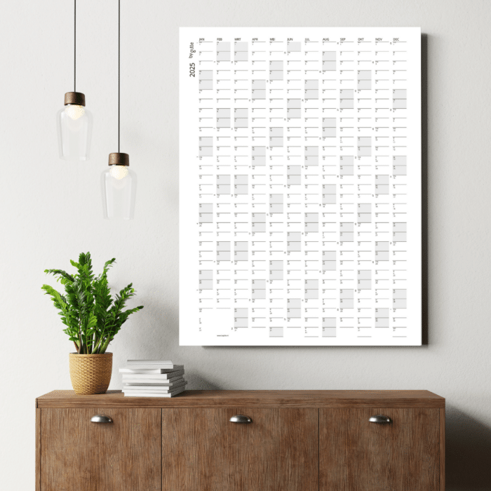 Muur Kalender A2 2025